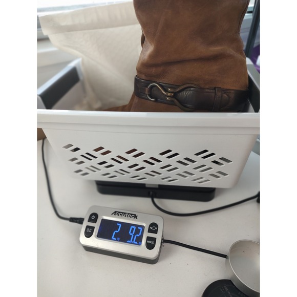 Cole Haan Nike Air Tan Leather Tall Harness Boots Womens 9.5 B D32418 Brazil - Picture 10 of 10